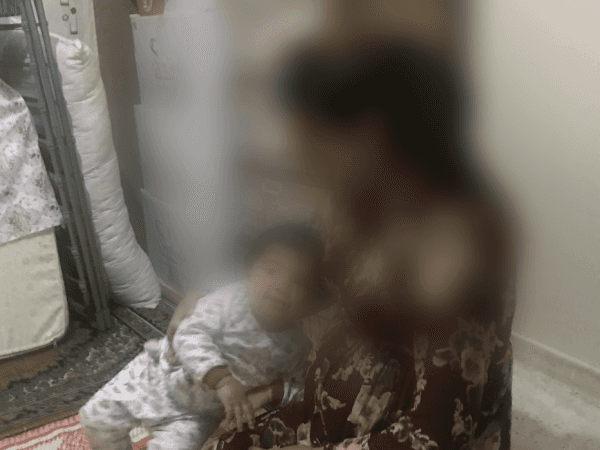 A young refugee woman in Turkey with no breadwinner