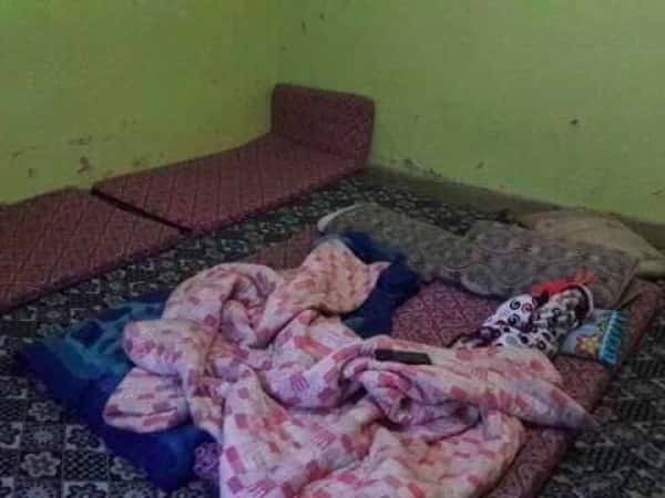 Elderly ill refugee