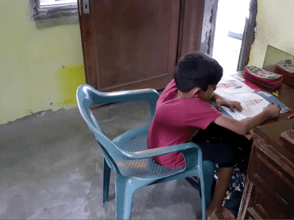 A child with cardiac and pulmonary disorders