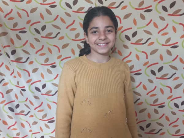 Roaa is an orphan girl from Gaza waiting for your help.
