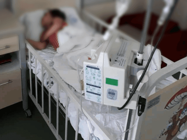 An orphan sick girl