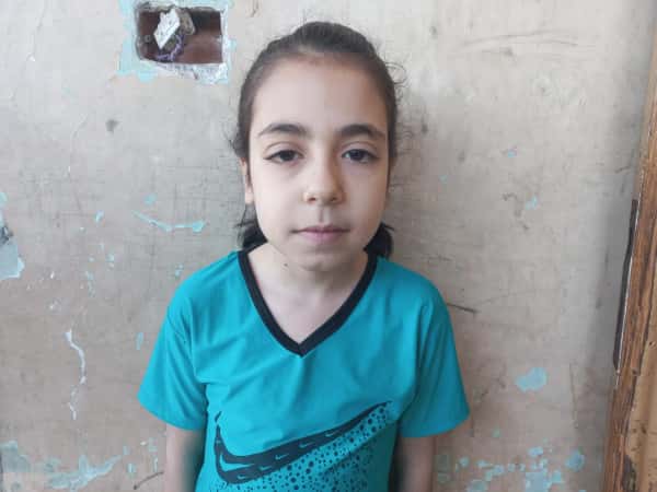 Rinad, the orphan girl from Gaza City.