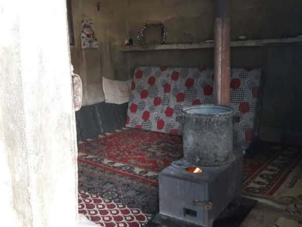 A displaced family of 9 members