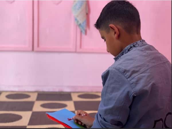 Adnan is an orphan child who lost his father before he saw him!