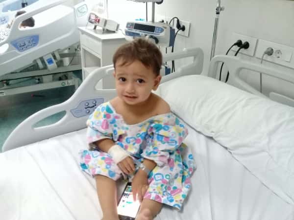 Infant with one weak kidney