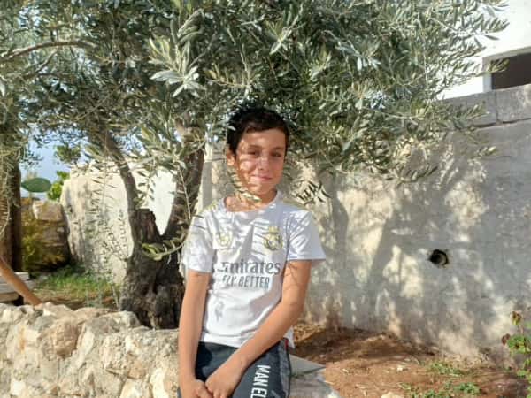 Mustafa is an orphan from Idlib