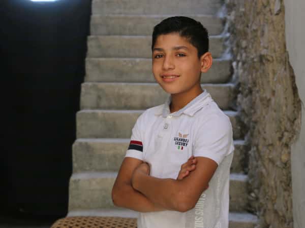 Hazzaa is an orphan child from Aleppo countryside