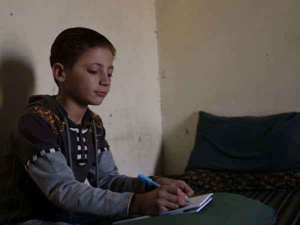 Ghaith, an orphan from Maarat an-Numan