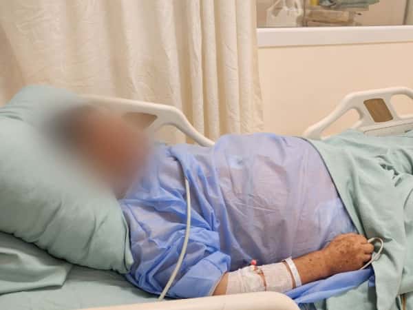 Liver cirrhosis has taken away his ability to rise.