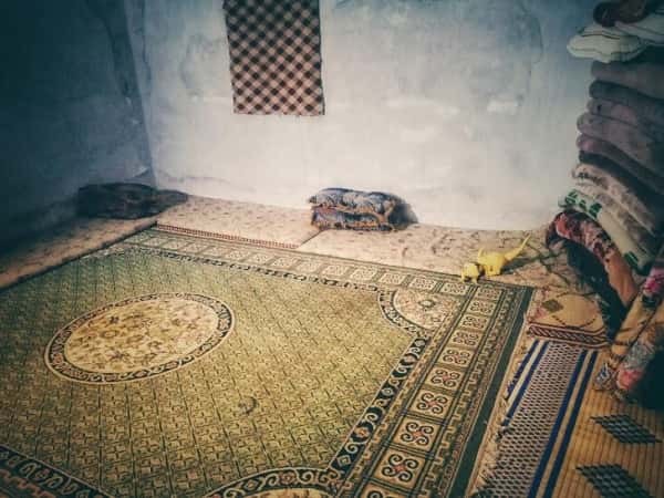 Meistens schlafen seine Kinder hungrig
