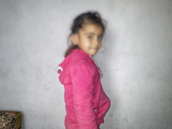 a girl with hearing impairment