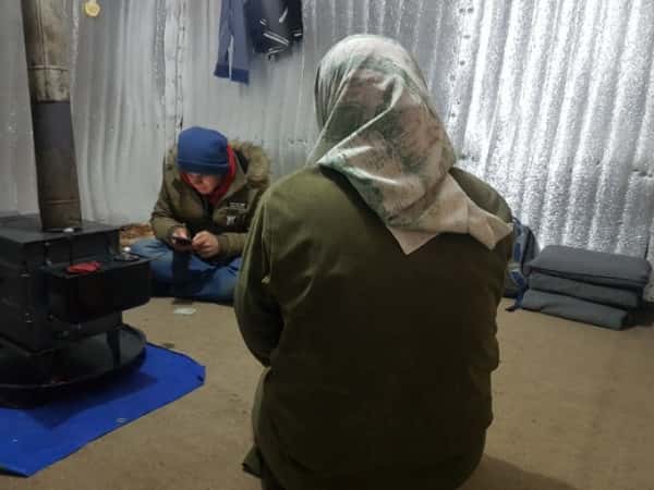A mother living alone with no breadwinner