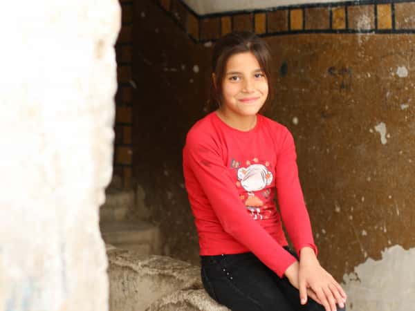 Samia, an orphan from Idlib.