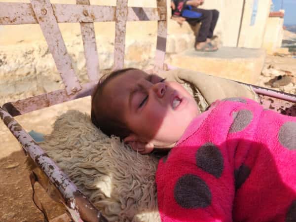 A sick child needs medications