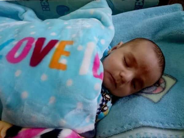 A baby suffering Kidney failure