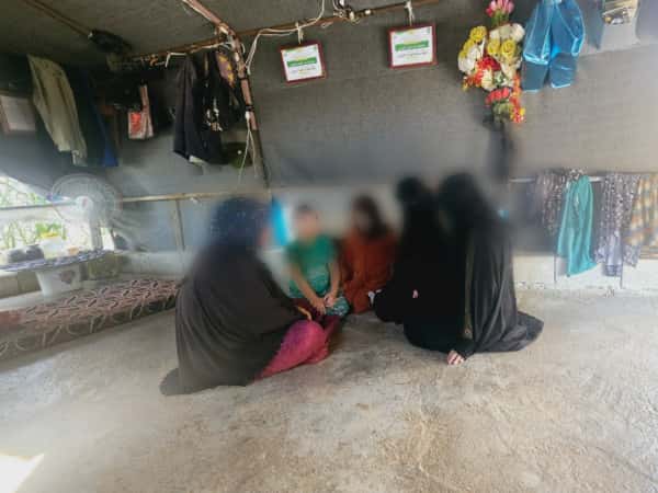Inside a canvas tent, three blind but Quran-wise children live!