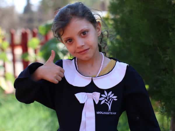 Nour Al-Sama, an orphan girl waiting for your donations!