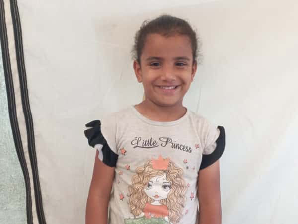 Lana is an orphaned child from Gaza.