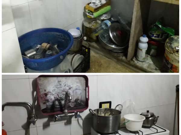 displaced family with no support
