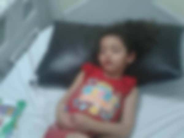 Child needing medical tests