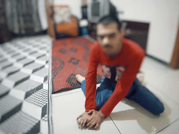 A young man with cerebral palsy