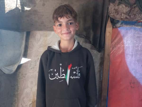 Ahmad is an orphan child from Gaza.