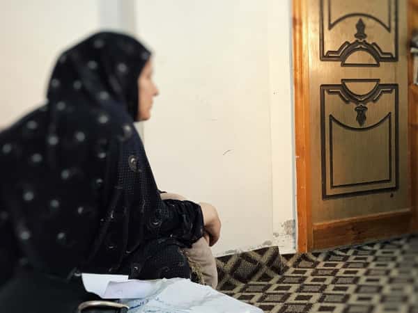A woman with severe pains