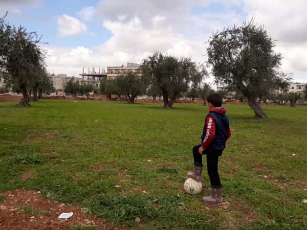 Mahmoud is an orphan from Idlib