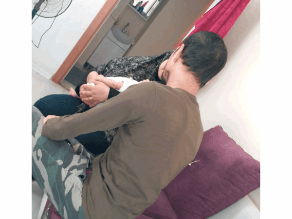 A young woman unable to support her family