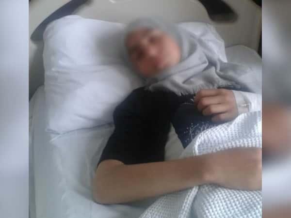 A girl suffers from tuberculosis