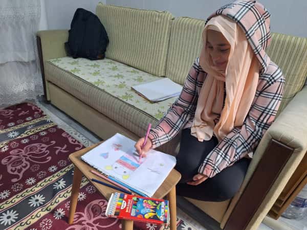 Mariam was orphaned due to the earthquake