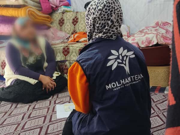 Her husband is handicapped, her child is ill with tuberculosis, and she has asthma, and their house is destroyed and they desperately need your help.