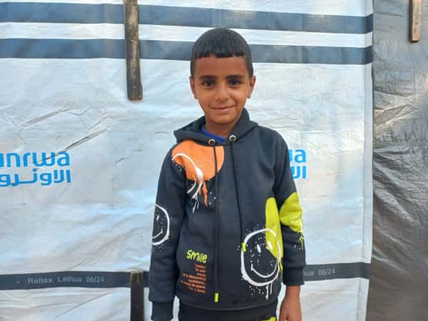 The cute child from Gaza, Muhtadi, is waiting for your help