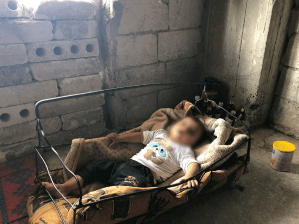 A father with two sick children