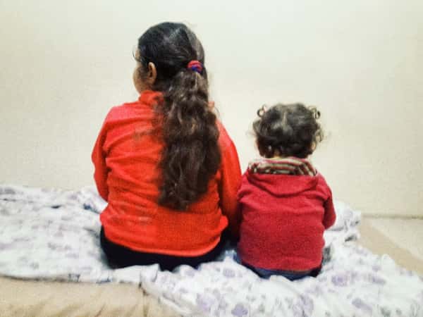 A poor father with two sick daughters