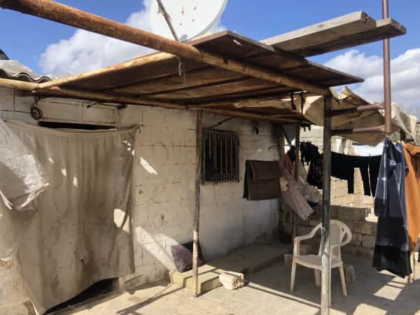 A family living in an uninhabitable place.