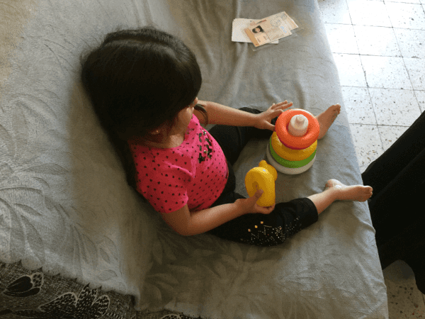 A girl child can't walk