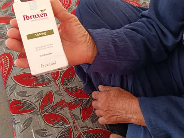 A single box of medicine stands between Aunt Fadila's survival and her suffering.