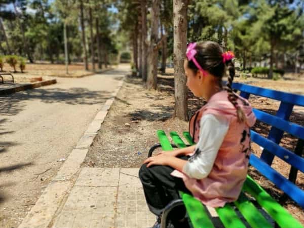 Nour is an orphan child from Idlib