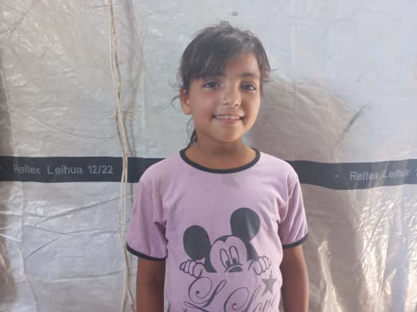 Layan is an orphaned child from Gaza.