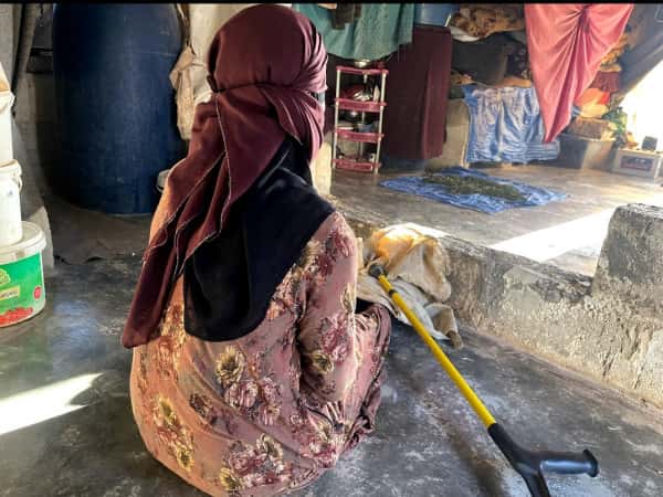 Sarsak and her husband are facing the worst living and health conditions