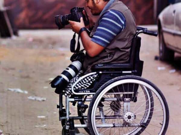 young man injured by shell fragments