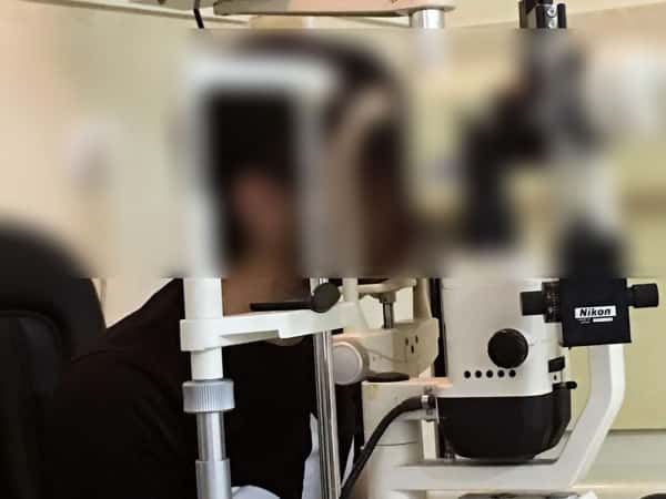 A young boy needs a medical glasses