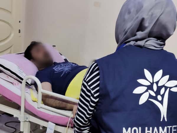 Mahmoud had a painful car accident