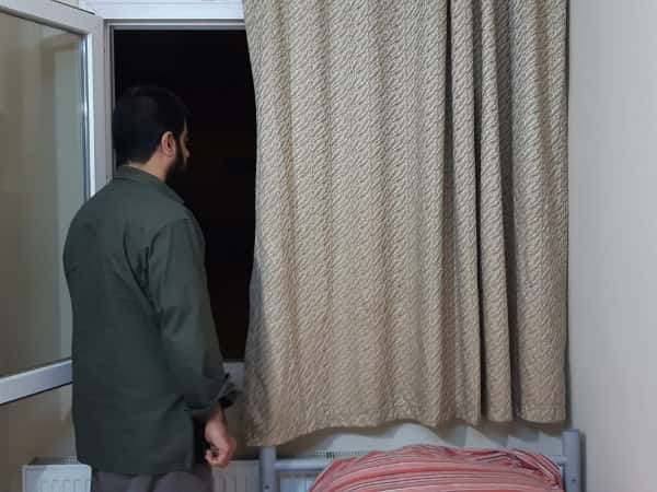 Mohmmad lost his eye due to a shrapnel
