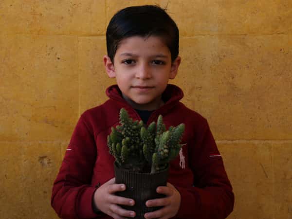 Mohammad Jad, an orphan from Idlib