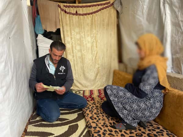 A displaced woman is suffering from a difficult health condition!