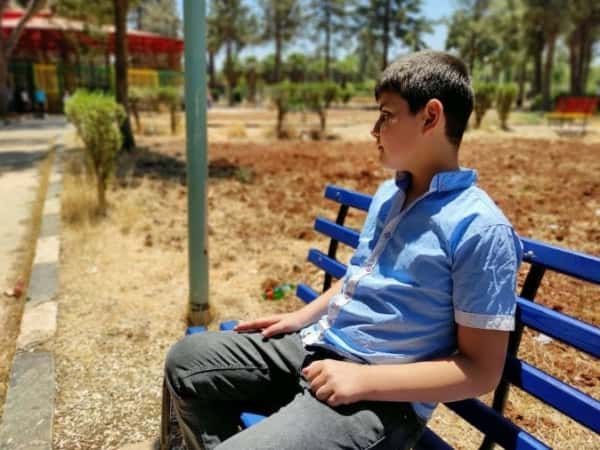 Abdul Rahman is an orphan child from Aleppo