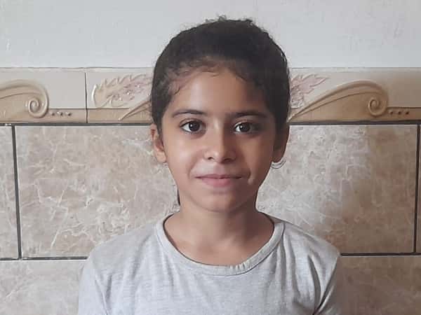Raghad is an orphan girl from Gaza.