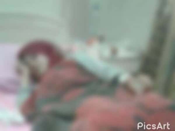 A young lady shot by a sniper